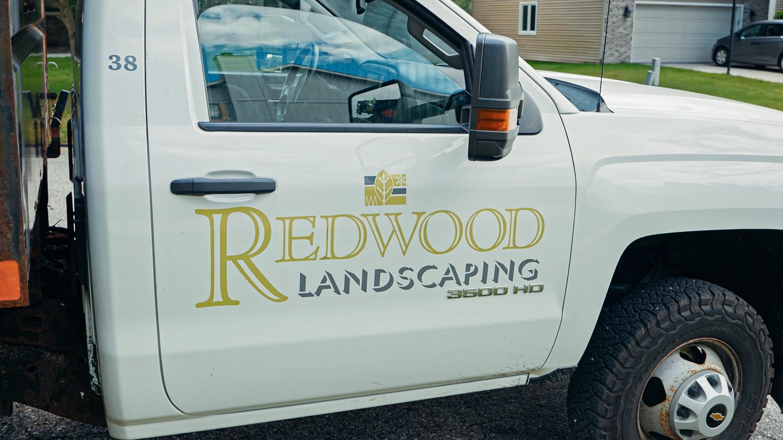 Commercial snow and ice removal at Redwood Landscaping, Greater Lansing MI